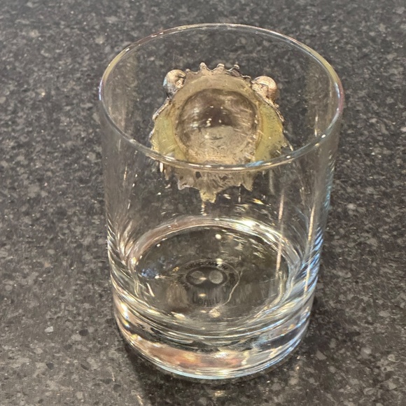 EUC Arthur Court Lion Head Safari Line Lowball Double Old Fashioned Glass - Picture 3 of 6